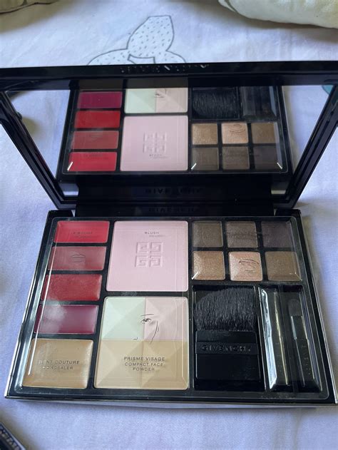 givenchy makeup essentials palette swatches|givenchy travel makeup palette.